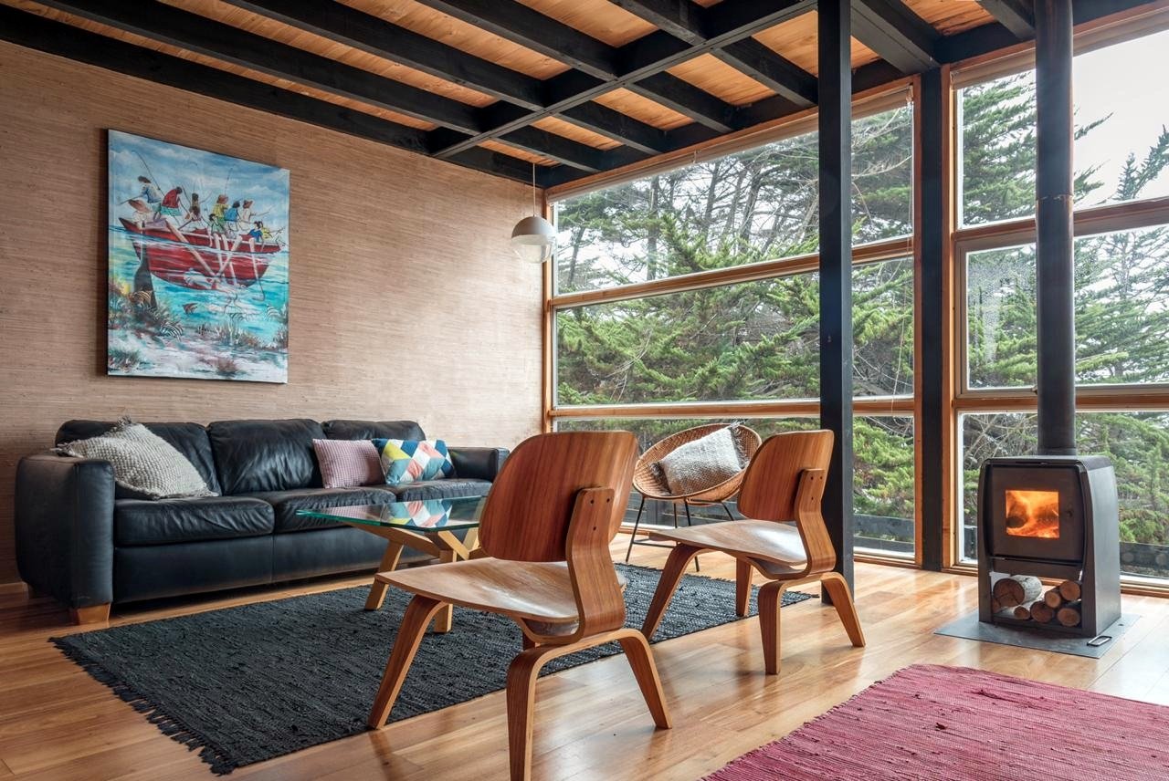 Living del Loft Rumah Kayu, Punta de Lobos
